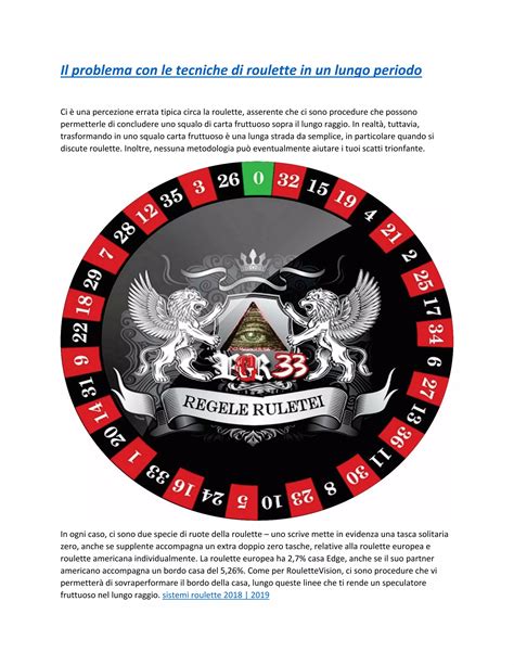 sistemi roulette|metodi roulette vincenti.